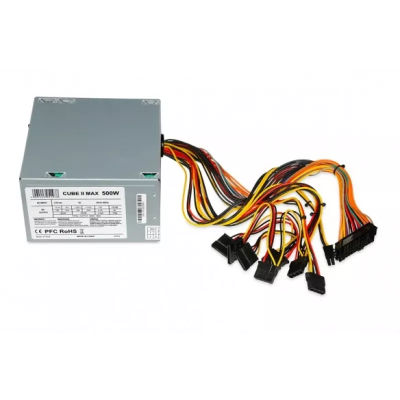 IBOX Cube Ii napájací zdroj 500 W 20+4 pin ATX ATX strieborný
