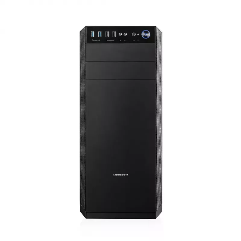 PC skriňa Modecom Oberon Pro Midi Tower, ATX/Micro ATX/ITX, bočné okno, grafická karta do 395 mm, 2x USB 3.0, čierna