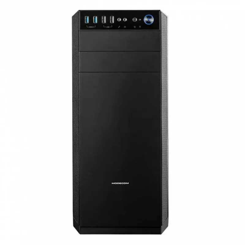 PC skriňa Modecom Oberon Pro Midi Tower, ATX/Micro ATX/ITX, bočné okno, grafická karta do 395 mm, 2x USB 3.0, čierna