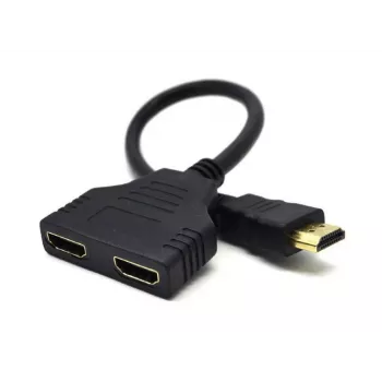 HDMI kábel Gembird DSP-2PH4-04 — HDMI Type A konektor samec na 2× HDMI Type A konektor samica, čierny, rovné konektory