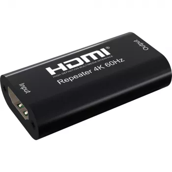 AV opakovač TECHLY IDATA-HDMI2-RIP4KT — HDMI 2.0, HDCP 2.2, 4096×2160, maximálna vzdialenosť 40 m, čierny