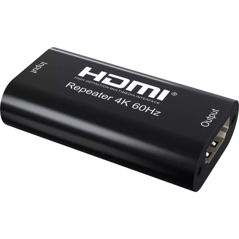 AV opakovač TECHLY IDATA-HDMI2-RIP4KT — HDMI 2.0, HDCP 2.2, 4096×2160, maximálna vzdialenosť 40 m, čierny