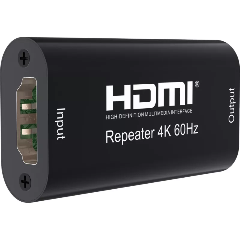 AV opakovač TECHLY IDATA-HDMI2-RIP4KT — HDMI 2.0, HDCP 2.2, 4096×2160, maximálna vzdialenosť 40 m, čierny