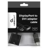 GEMBIRD adaptérový kábel DisplayPort na DVI – čierny