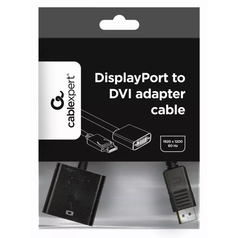 GEMBIRD adaptérový kábel DisplayPort na DVI – čierny