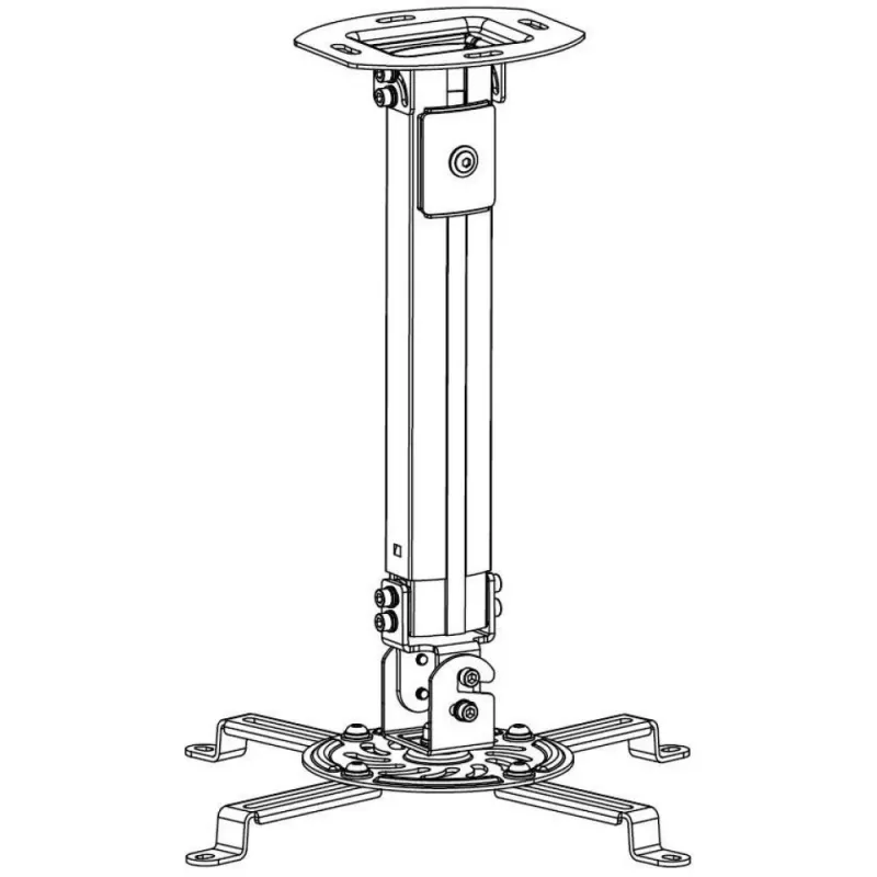Techly predlžovacia stropná montáž na projektor 545-900 mm strieborný ICA-PM 18M