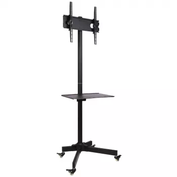 Techly pojazdný stojan LCD/LED/Plazma 23 palcov-55 palcov, 58,4 cm (23 palcov), 139,7 cm (55 palcov), 50 x 50 mm, 400 x 400 mm, -15 - 15°, čierny