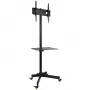 Techly pojazdný stojan LCD/LED/Plazma 23 palcov-55 palcov, 58,4 cm (23 palcov), 139,7 cm (55 palcov), 50 x 50 mm, 400 x 400 mm, -15 - 15°, čierny