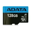 MicroSDXC Flash pamäť ADATA 128 GB UHS‑I Class 10 — 85 MB/s čítanie, 25 MB/s zápis, vodotesná, s SD adaptérom