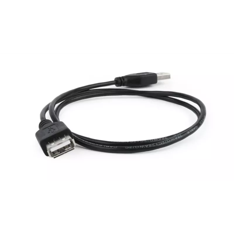 GEMBIRD USB 2.0 predlžovací kábel, 0,75 m - čierny