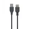 GEMBIRD USB 2.0 predlžovací kábel, 0,75 m - čierny