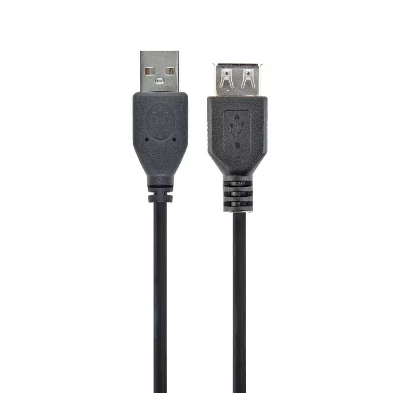 GEMBIRD USB 2.0 predlžovací kábel, 0,75 m - čierny