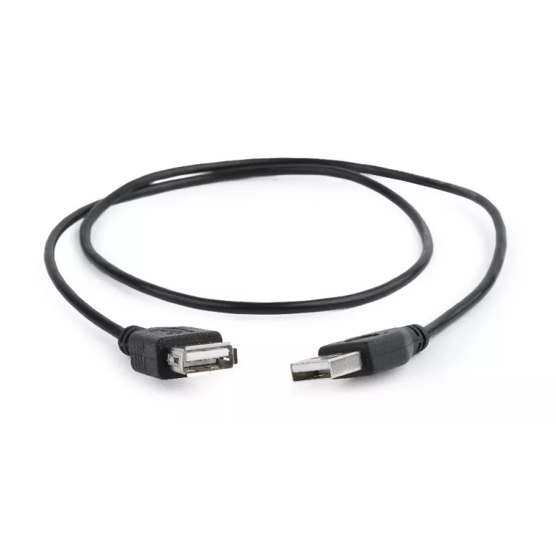 GEMBIRD USB 2.0 predlžovací kábel, 0,75 m - čierny