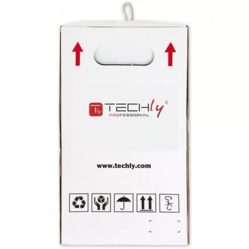 Sieťový kábel TECHLY kat.6 U/UTP CCA 305 m, 23 AWG, 250 MHz, sivý