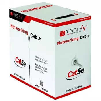 Techly ITP7-UTP-IC-CCA sieťový kábel sivý 305 m Cat5e U/UTP (UTP)