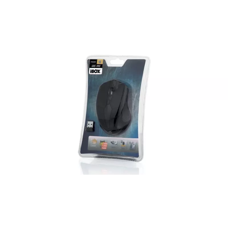 IBOX I005 Pro – myš, obojručná, RF Wireless, laserová, 1600 dpi