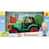 Lena Truckies traktor, traktor, 2 roky, plast, čierna, zelená