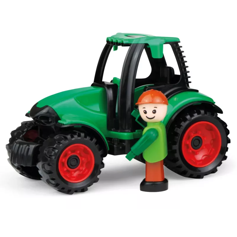 Lena Truckies traktor, traktor, 2 roky, plast, čierna, zelená