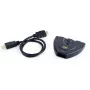 HDMI rozbočovač Gembird DSW-HDMI-35 — 3 porty, HDMI, 0,5 m kábel, čierny