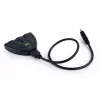 HDMI rozbočovač Gembird DSW-HDMI-35 — 3 porty, HDMI, 0,5 m kábel, čierny