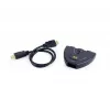 HDMI rozbočovač Gembird DSW-HDMI-35 — 3 porty, HDMI, 0,5 m kábel, čierny