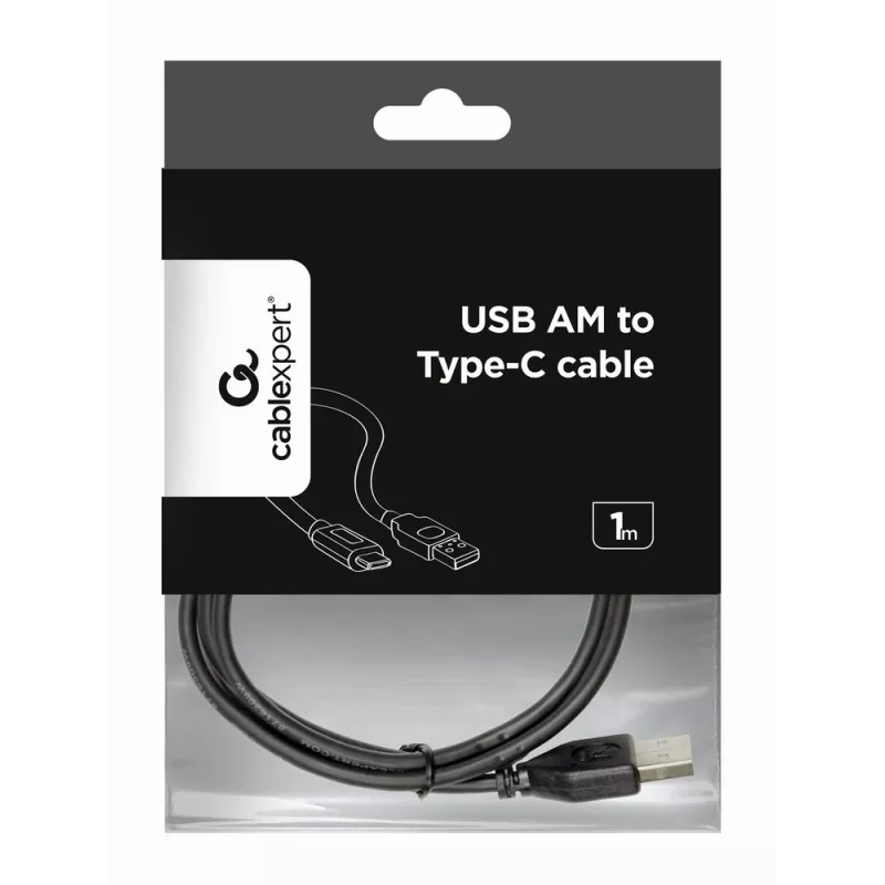 GEMBIRD kábel USB 2.0 Type-A na USB Type-B 1 m, čierny