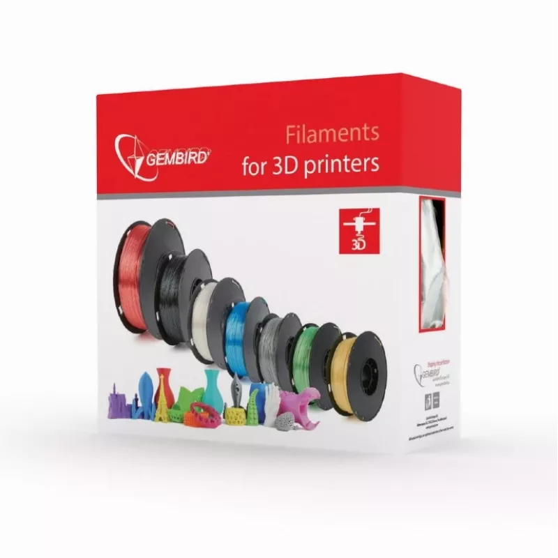 Materiál na 3D tlač kyselina polymliečna (PLA) Gembird 3DP-PLA1.75-01-B