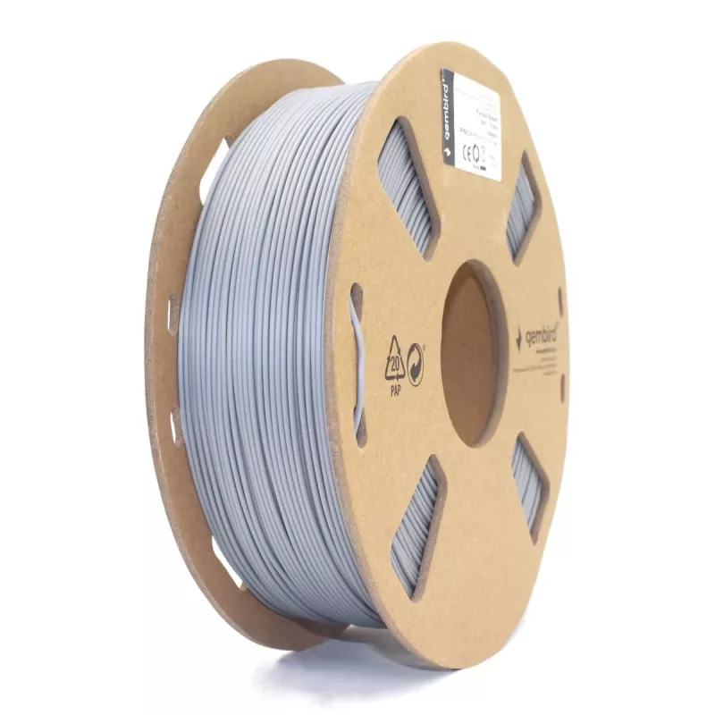 GEMBIRD PLA filament sivý, 1,75 mm, 1 kg