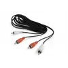 Audio kábel Gembird CCA-2R2R-6 1,8 m 2 x RCA čierny