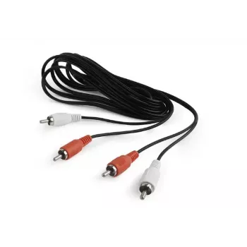 Audio kábel Gembird CCA-2R2R-6 1,8 m 2 x RCA čierny