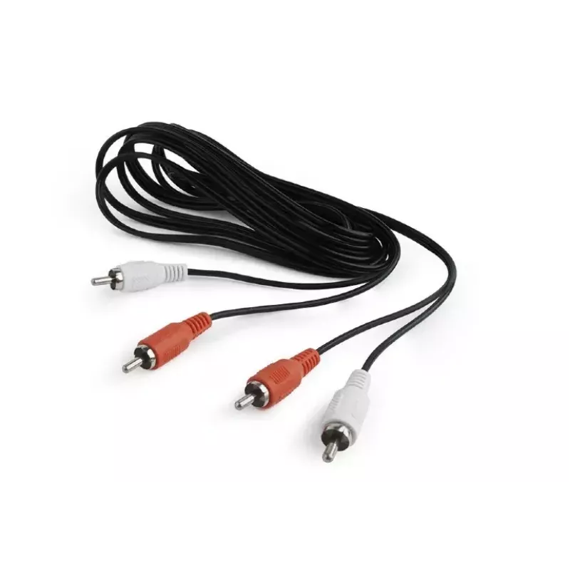 Audio kábel Gembird CCA-2R2R-6 1,8 m 2 x RCA čierny
