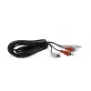 Audio kábel Gembird CCA-2R2R-6 1,8 m 2 x RCA čierny
