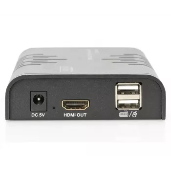 DIGITUS HDMI KVM extender, 120 m cez sieťový kábel (Cat 5, 5E, 6), Full HD, 1080p
