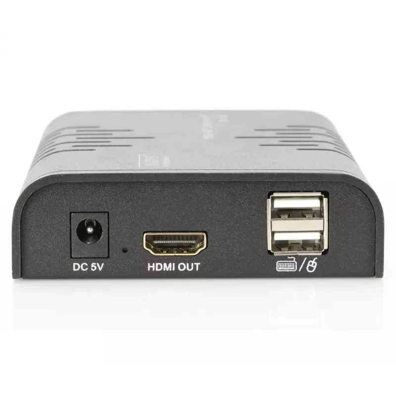 DIGITUS HDMI KVM extender, 120 m cez sieťový kábel (Cat 5, 5E, 6), Full HD, 1080p