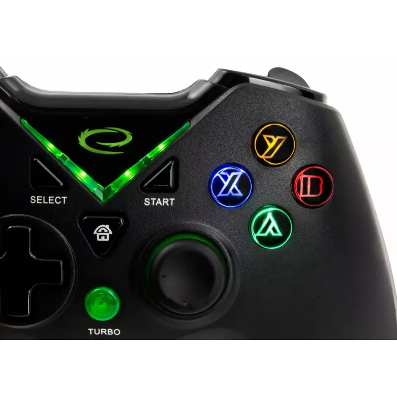 Bezdrôtový gamepad ESPERANZA EGG112K 2,4 GHz pre PC a PS3, USB prijímač, čierna, 12 tlačidiel, analógové páčky
