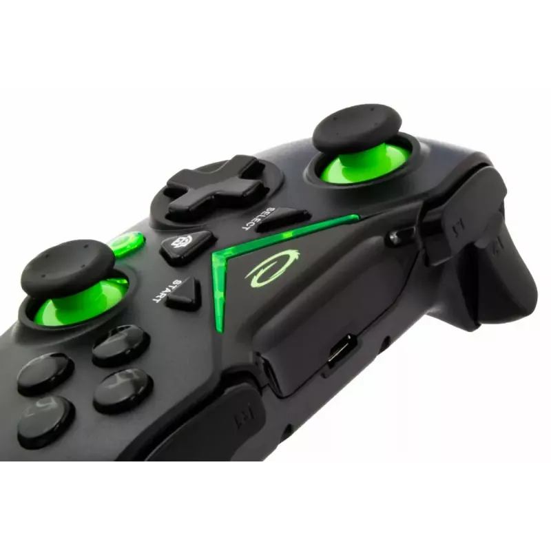 Bezdrôtový gamepad ESPERANZA EGG112K 2,4 GHz pre PC a PS3, USB prijímač, čierna, 12 tlačidiel, analógové páčky