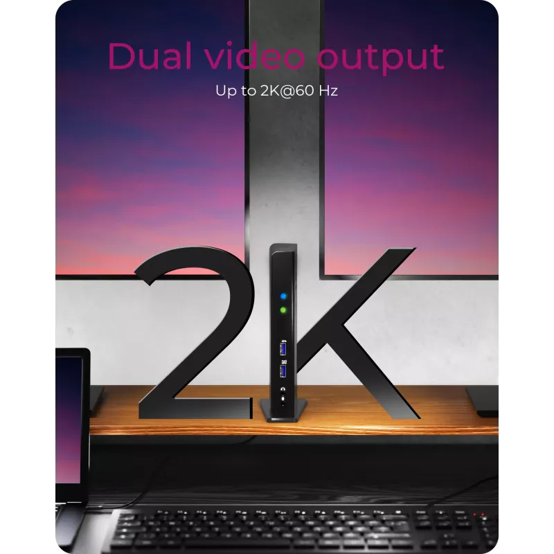 ICY BOX IB-DK2241AC káblové USB 3.2 Gen 1 (3.1 Gen 1) Type-A čierny