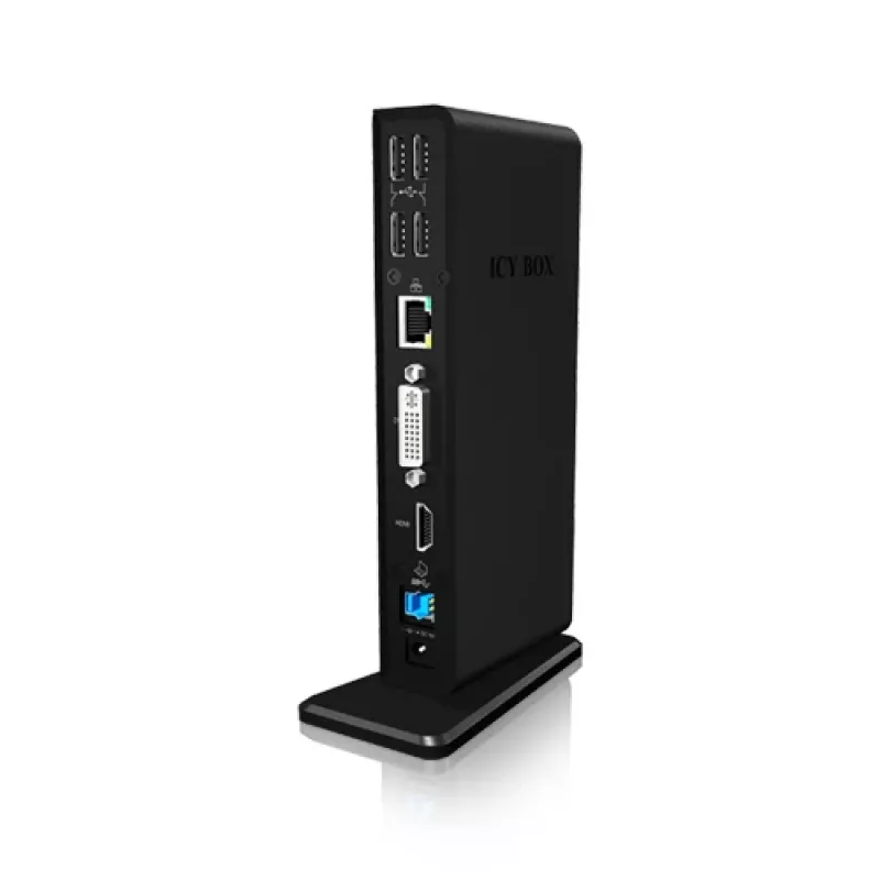ICY BOX IB-DK2241AC káblové USB 3.2 Gen 1 (3.1 Gen 1) Type-A čierny