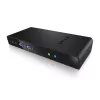 ICY BOX IB-DK2241AC káblové USB 3.2 Gen 1 (3.1 Gen 1) Type-A čierny