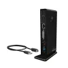 ICY BOX IB-DK2241AC káblové USB 3.2 Gen 1 (3.1 Gen 1) Type-A čierny