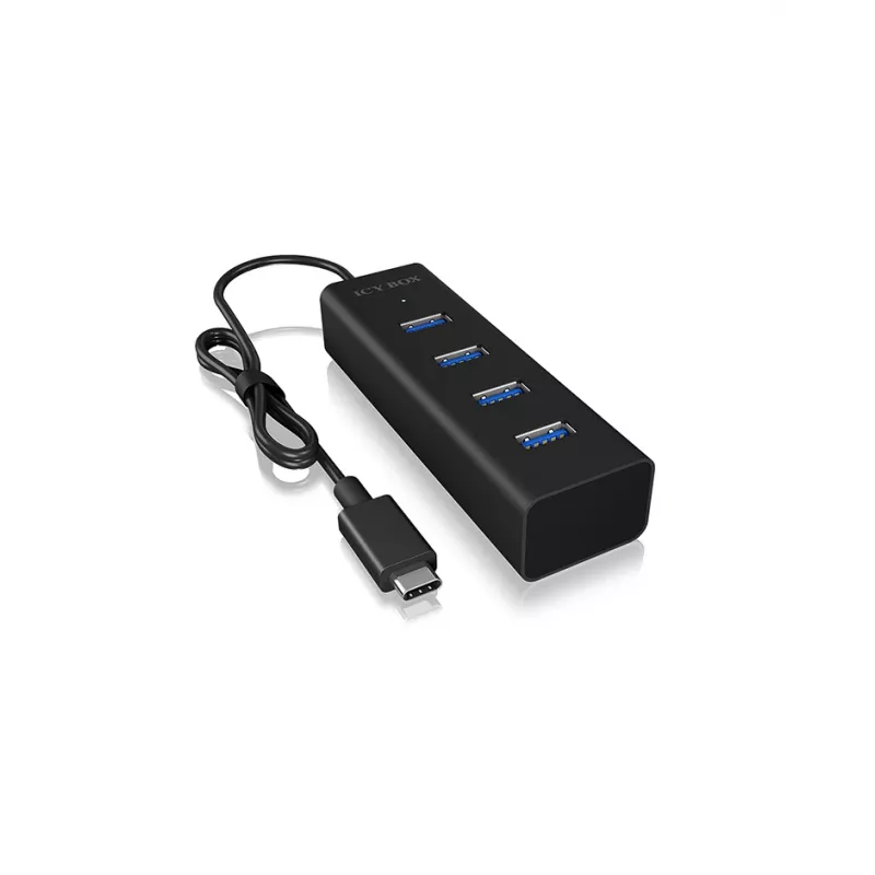 ICY BOX IB-HUB1409-C3 USB 3.2 Gen 1 (3.1 Gen 1) Type-C 5000 Mbit/s čierny
