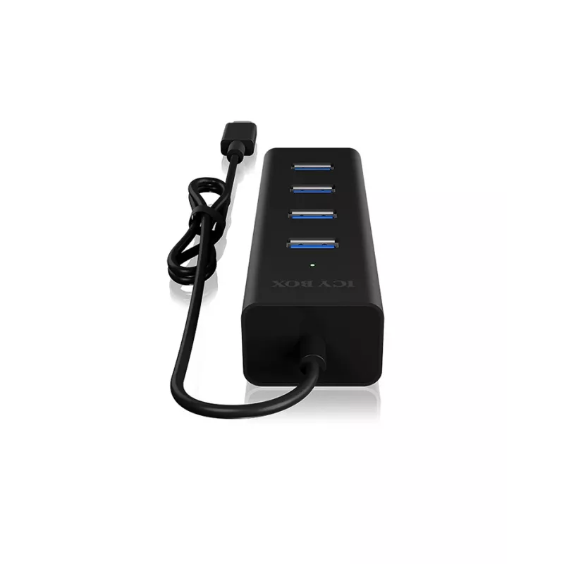ICY BOX IB-HUB1409-C3 USB 3.2 Gen 1 (3.1 Gen 1) Type-C 5000 Mbit/s čierny