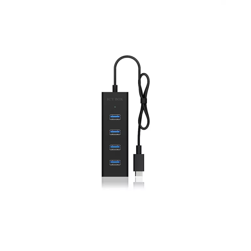 ICY BOX IB-HUB1409-C3 USB 3.2 Gen 1 (3.1 Gen 1) Type-C 5000 Mbit/s čierny