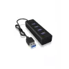 ICY BOX IB-HUB1409-U3 USB 3.2 Gen 1 (3.1 Gen 1) Type-A 5000 Mbit/s čierny