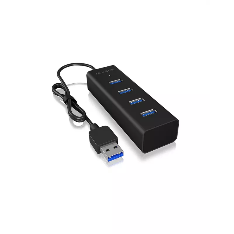ICY BOX IB-HUB1409-U3 USB 3.2 Gen 1 (3.1 Gen 1) Type-A 5000 Mbit/s čierny