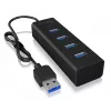 ICY BOX IB-HUB1409-U3 USB 3.2 Gen 1 (3.1 Gen 1) Type-A 5000 Mbit/s čierny