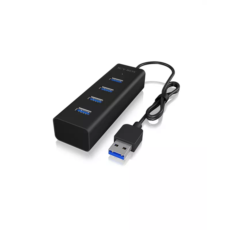 ICY BOX IB-HUB1409-U3 USB 3.2 Gen 1 (3.1 Gen 1) Type-A 5000 Mbit/s čierny