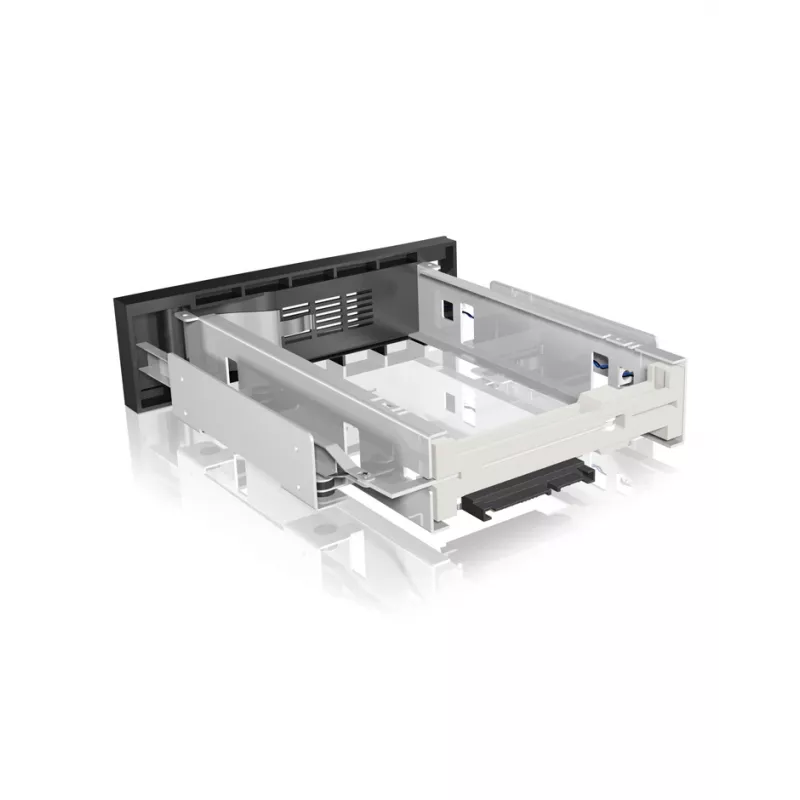 ICY BOX IB-168SK-B vyberateľný rám bez šuplíka pre SATA HDD 3,5″ do pozície 5,25″ (13,3 cm), so zámkom, čierny