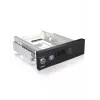 ICY BOX IB-168SK-B vyberateľný rám bez šuplíka pre SATA HDD 3,5″ do pozície 5,25″ (13,3 cm), so zámkom, čierny