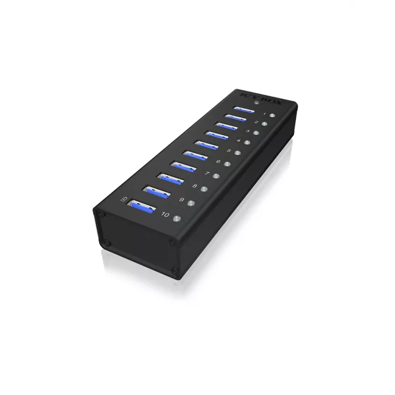 ICY BOX IB-AC6110 USB 3.2 Gen 1 (3.1 Gen 1) Type-B 5000 Mbit/s čierny
